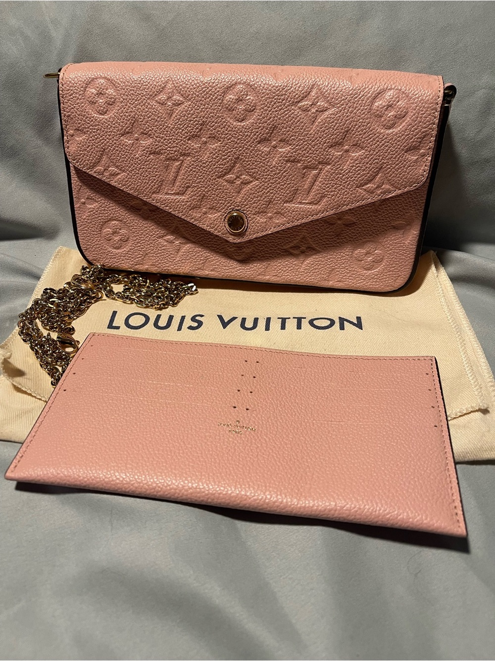 Louis Vuitton Pink Monogram Envelope Chain Crossbody